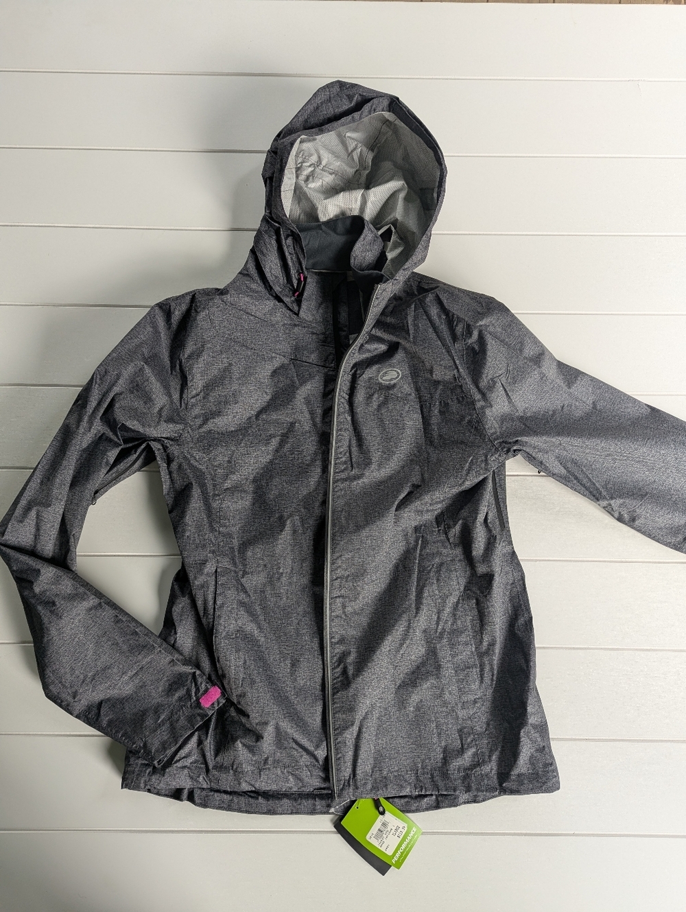 Performance Women's Hooded Rain Jacket - Gray